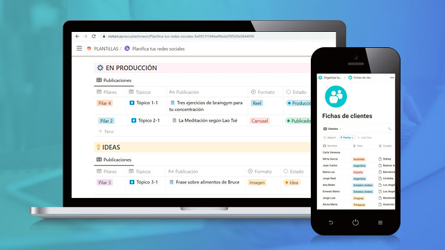 Plantilla Notion: Planifica tus redes sociales